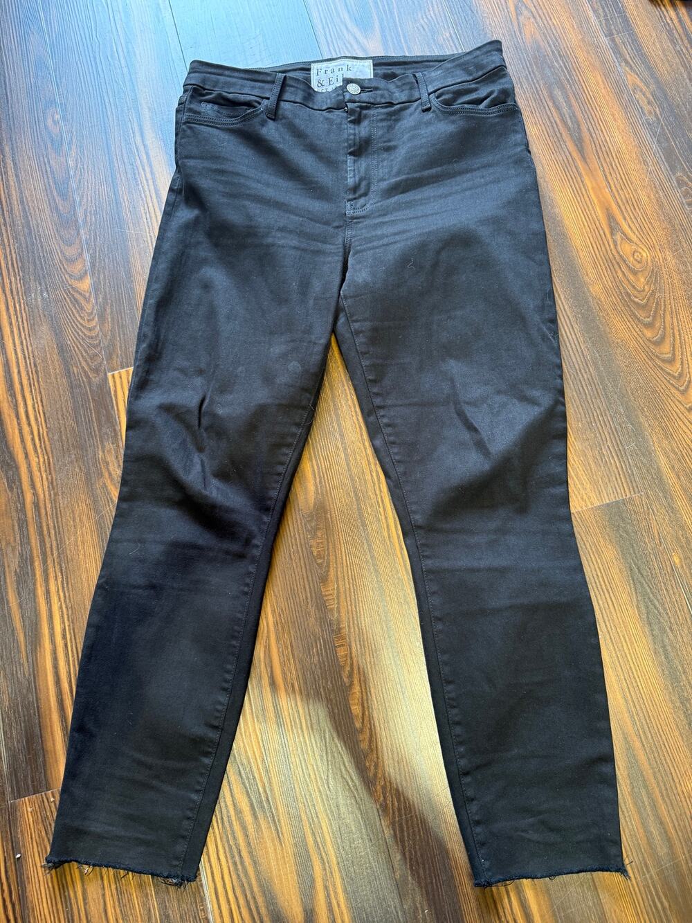 Frank & Eileen Sligo Straight Leg Jean Raw Hem Size 31